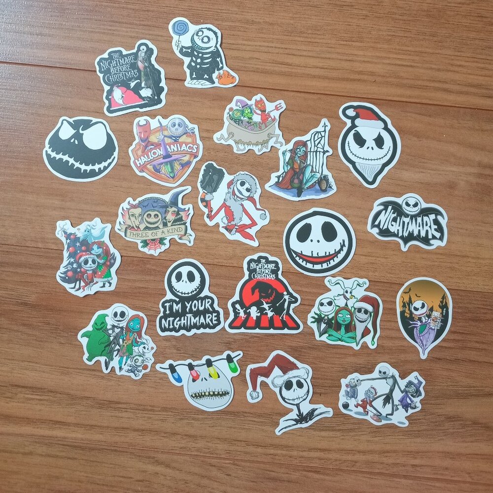 The Nightmare Before Christmas Stickers Lot